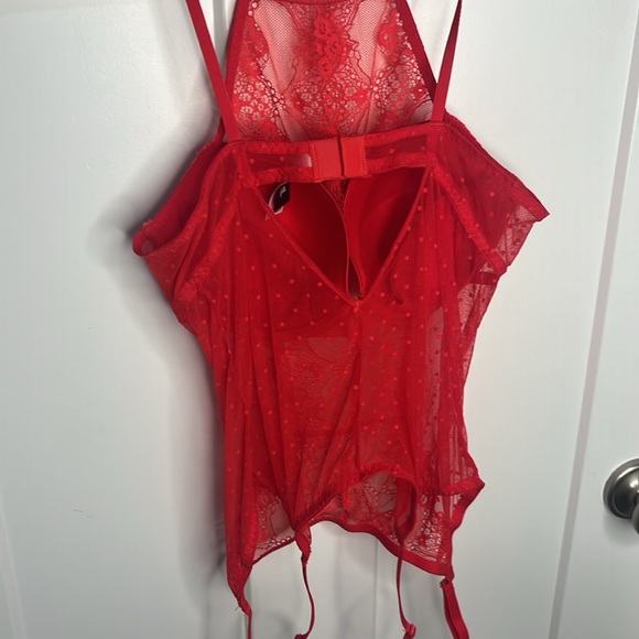 Adore me red Boustier size medium only worn once. - Picture 3 of 5